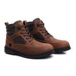 Bota Coturno de Couro Cano Alto - Cabardino Brown