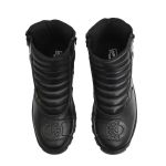 Bota Motociclista de Couro - Falcon Preto