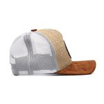 Boné Trucker Café no Brasil Marrom de Juta