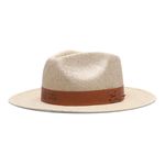 Chapéu Café no Brasil em Lona e algodão Fita em Couro sintético timbrado Bege