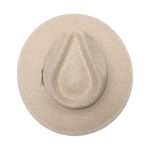 Chapéu Café no Brasil em Lona e algodão Fita em Couro sintético timbrado Bege