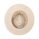 Chapéu Café no Brasil em Lona e algodão Fita em Couro sintético timbrado Bege