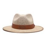 Chapéu Café no Brasil em Juta Fita em Couro sintético timbrado Bege