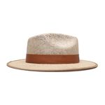 Chapéu Café no Brasil em Juta Fita em Couro sintético timbrado Bege