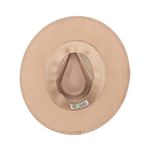 Chapéu Café no Brasil em Juta Fita em Couro sintético timbrado Bege