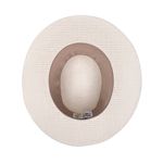 Chapéu Feminino Café no Brasil em Lona Cru com Laço em Tecido Lona Cru