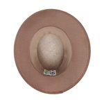 Chapéu Feminino Café no Brasil em Juta Fita com Laço em Tecido Juta