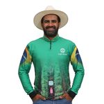 Camiseta Adulto Café no Brasil - Verde