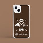 Capinha Para Celular Agro Ciclo Do Café Marrom