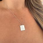 Colar Deus Abençoe a Colheita Dupla Face em Prata 925