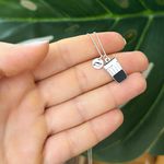 Colar Copo Americano e Xícara de Café em Prata 925