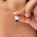 Colar Copo Americano e Xícara de Café em Prata 925