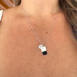 Colar Copo Americano e Xícara de Café em Prata 925