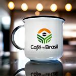 Caneca esmaltada - Café no Brasil - 160ml