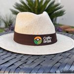 Chapéu Café no Brasil em lona e algodão Fita Marrom