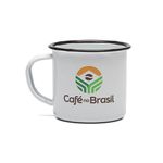 Caneca esmaltada - Café no Brasil - 160ml