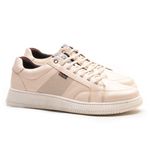 Sapatenis Casual Sola-alta Calprado Off White Couro