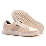 Sapatenis Casual Sola-alta Calprado Off White Couro