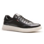 Sapatenis Casual Sola-alta Calprado Preto Couro