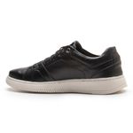 Sapatenis Casual Sola-alta Calprado Preto Couro Legítimo