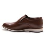 Sapato Casual Loafer Masculino Café em Couro