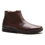 Bota Anti-Stress Masculino Chocolate em Couro Legítimo