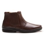 Bota Anti-Stress Masculino Chocolate em Couro Legítimo