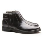 Bota Anti-Stress Preta Masculino em Couro Legítimo