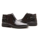 Bota Anti-Stress Preta Masculino em Couro Legítimo
