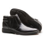 Bota Anti-Stress Preta Masculino em Couro Legítimo