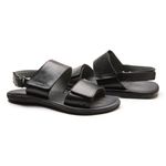 Sandália Masculina Comfort Preto em Couro