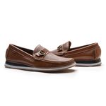 Sapatilha Casual Masculino Whisky em Couro Legítimo