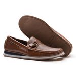 Sapatilha Casual Masculino Whisky em Couro Legítimo