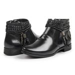 Bota Feminina Kader Woman Couro Preto