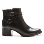 Bota/Coturno Feminina Kader Woman Couro Confort Preto