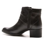 Bota/Coturno Feminina Kader Woman Couro Confort Preto