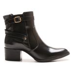 Bota Feminina Coturno Cano Curto Detalhe Fivela