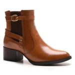 Bota/Coturno Feminina Kader Woman Couro Napa Confort Whisky