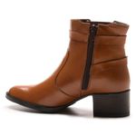 Bota/Coturno Feminina Kader Woman Couro Napa Confort Whisky