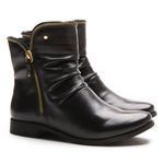 Bota/Coturno Feminina Kader Woman Couro Vegetale Preto 