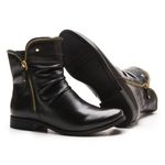 Bota/Coturno Feminina Kader Woman Couro Vegetale Preto 