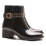 Bota/Coturno Feminina Kader Woman Couro Confort Preto