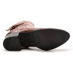 Bota/Coturno Feminina Kader Woman Couro Confort Pinhão