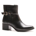 Bota/Coturno Feminina Kader Woman Couro Confort Preto