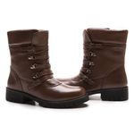 Bota/Coturno Feminina Kader Woman Couro Plume Chocolate