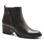 Bota Coturno Feminino Kader Woman Salto Alto com Elástico Preto