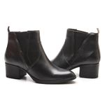 Bota Coturno Feminino Kader Woman Salto Alto com Elástico Preto