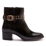 Bota/Coturno Feminina Kader Woman Couro Confort Preto