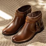 Bota Feminina Kader Woman Couro Chocolate
