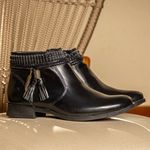 Bota Feminina Kader Woman Couro Preto